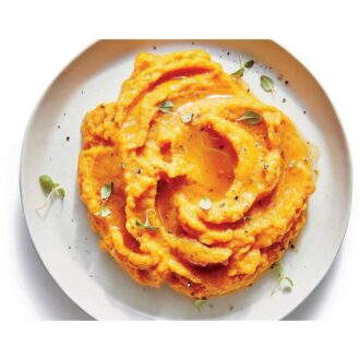 Mashed sweet potato