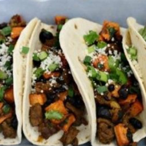 Chorizo Turkey tacos