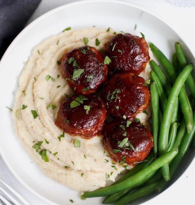 Meatloaf w cauli mash for 6