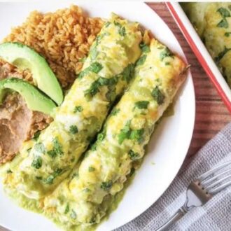 Salsa Verde enchiladas fam 2