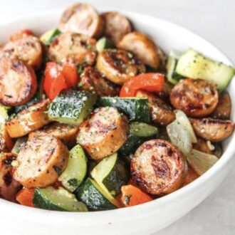 Sausage and veggie skillet 2