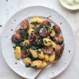 Gnocci and sausage skillet Fam 2