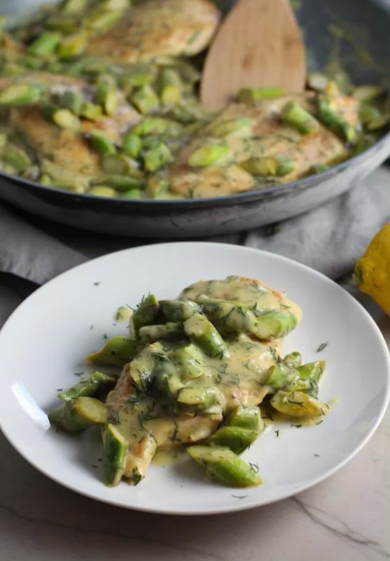 Lemon, Asparagus chicken Fam 2