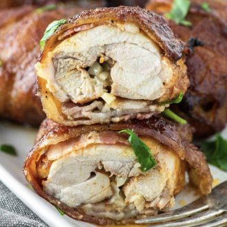 Bacon Wrapped Chicken Thigh Fam 2