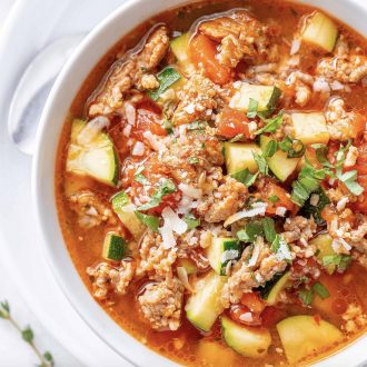 Italian sausage vegetable soup Fam 2