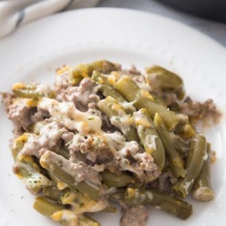 Ground beef green bean casserole