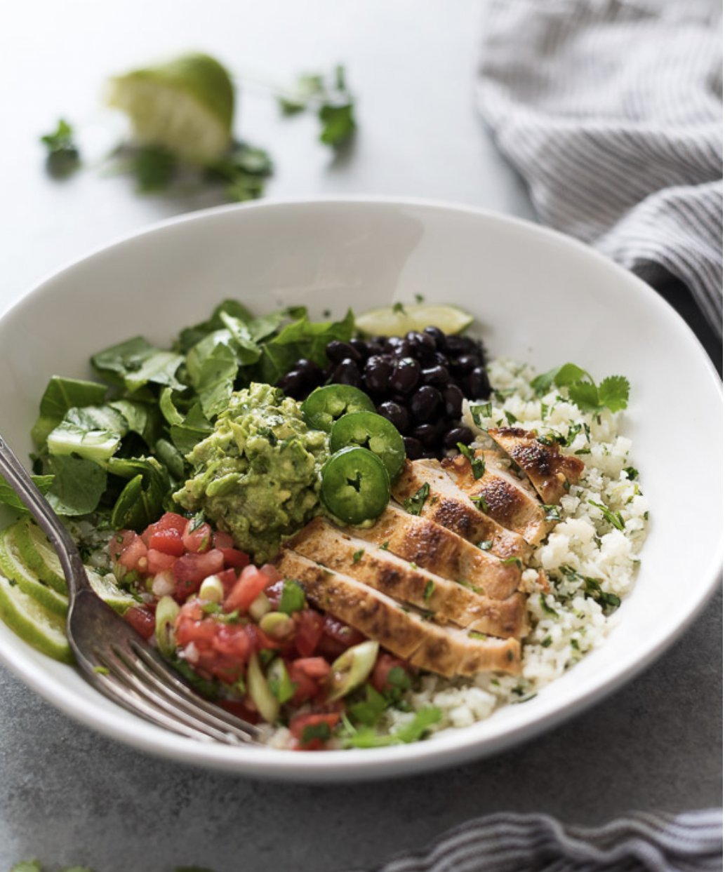 Cilantro lime burrito bowl