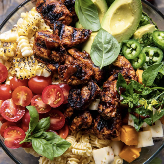 BBQ Chicken Pasta Salad