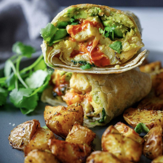 Vegetarian Breakfast Burrito