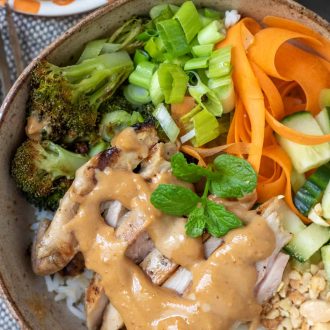 Thai Peanut Chicken Bowl