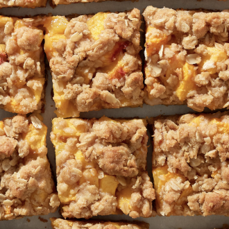 Peach Crumble Bars